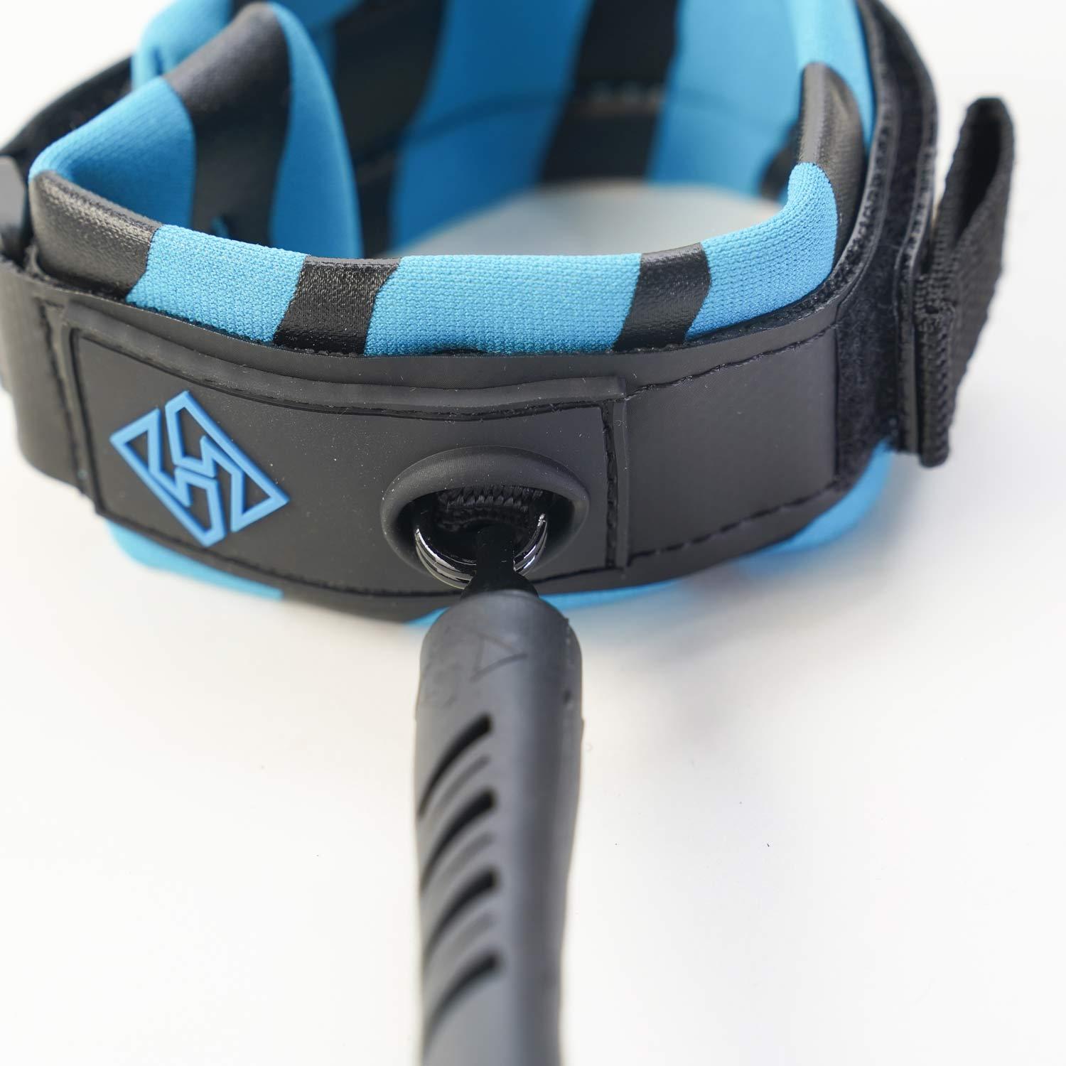 LEASH BODYBOARD HUBBOARDS COMP espiral 9 mm de bicep Azul - Imagen 2