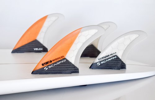 QUILLA SCARFINI QUAD FIBREGLASS FUTURE CARBON BASE V-2 MEDIUM